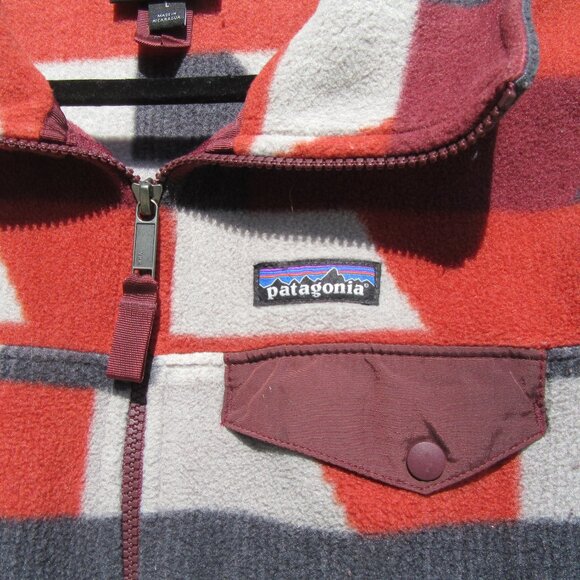 Patagonia Synchilla Geometric Southwest Full Zip Snap-T Vest Women's Size Large - Picture 3 of 10
